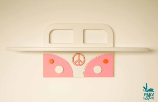 Wandplankje Surf's op Pink Flamingo front