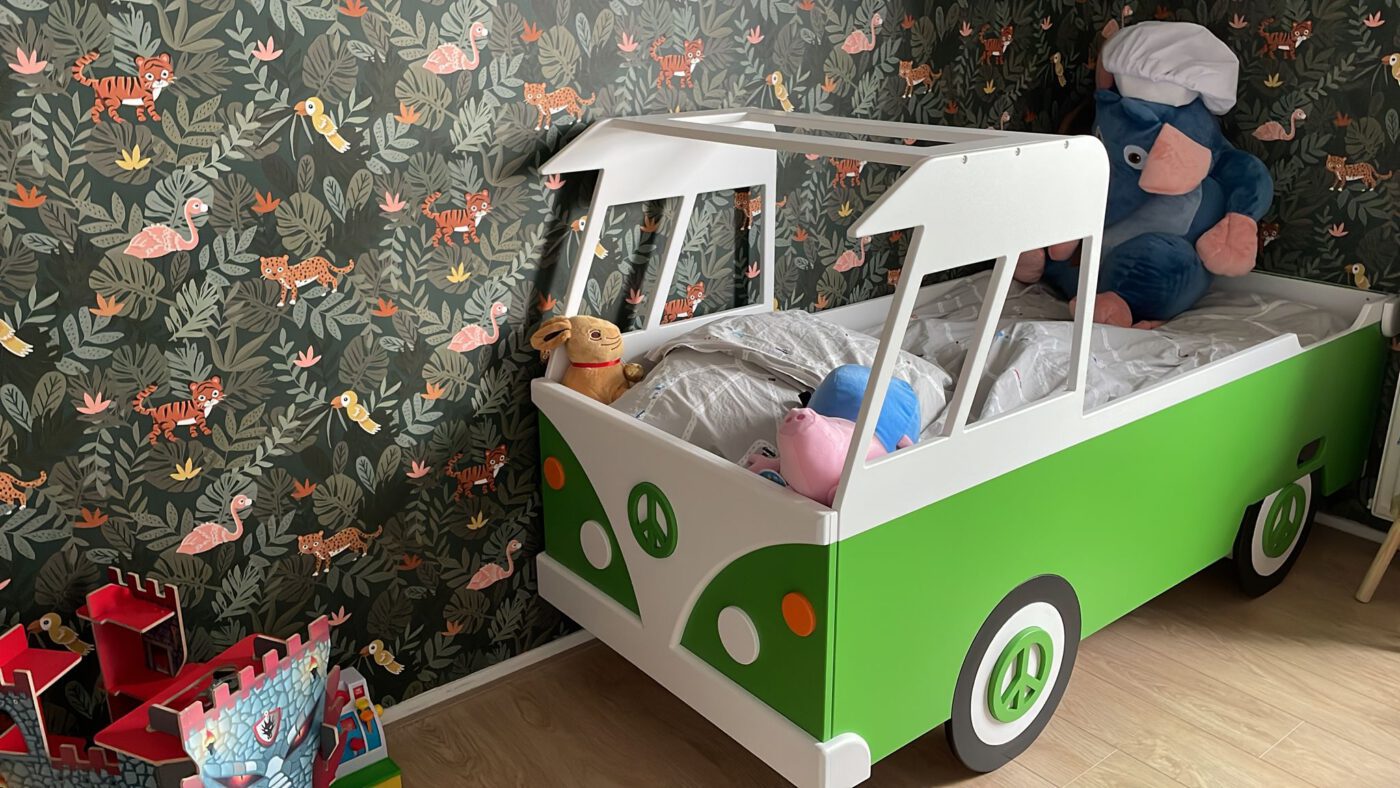 VW T1 kinderbed eigen kleur groen